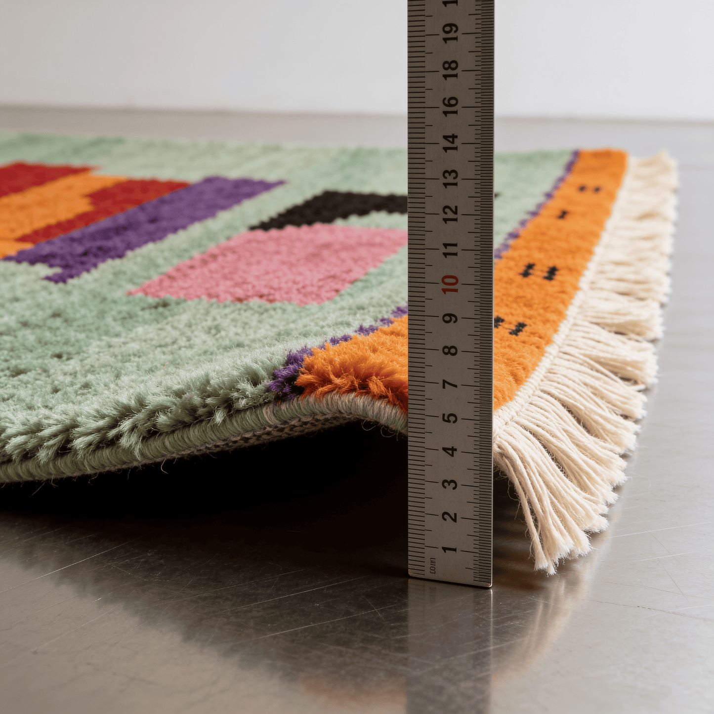 Tapis Marocain Coloré - Motifs Abstraits Multicolores
