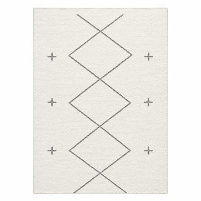 Schéma motif losanges et croix tapis Berbère Beni Ouarain écru gris – Berbère Tapis