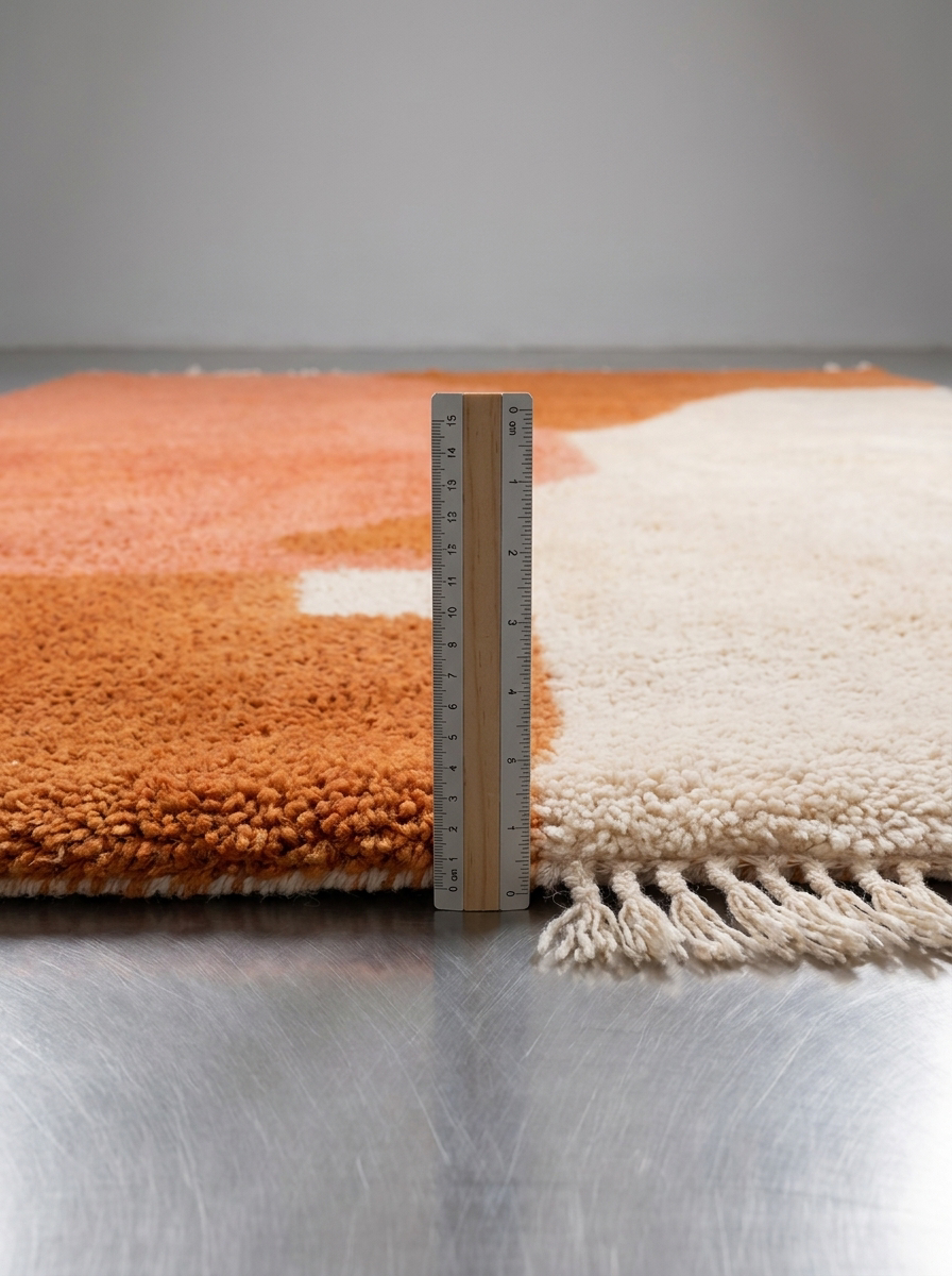 Tapis Berbère Azilal Contemporain Terracotta & Saumon