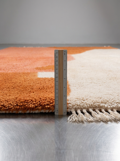 Tapis Berbère Azilal Contemporain Terracotta & Saumon