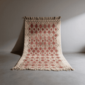 Tapis Berbère Beni Ouarain Rose à Losanges