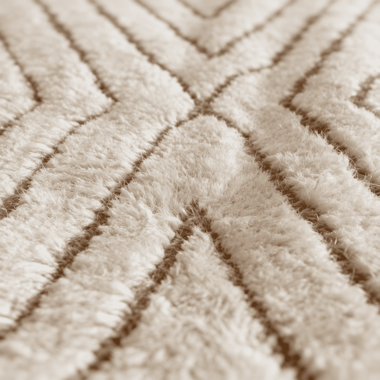 Tapis Berbère Beni Ouarain Blanc en Laine Véritable