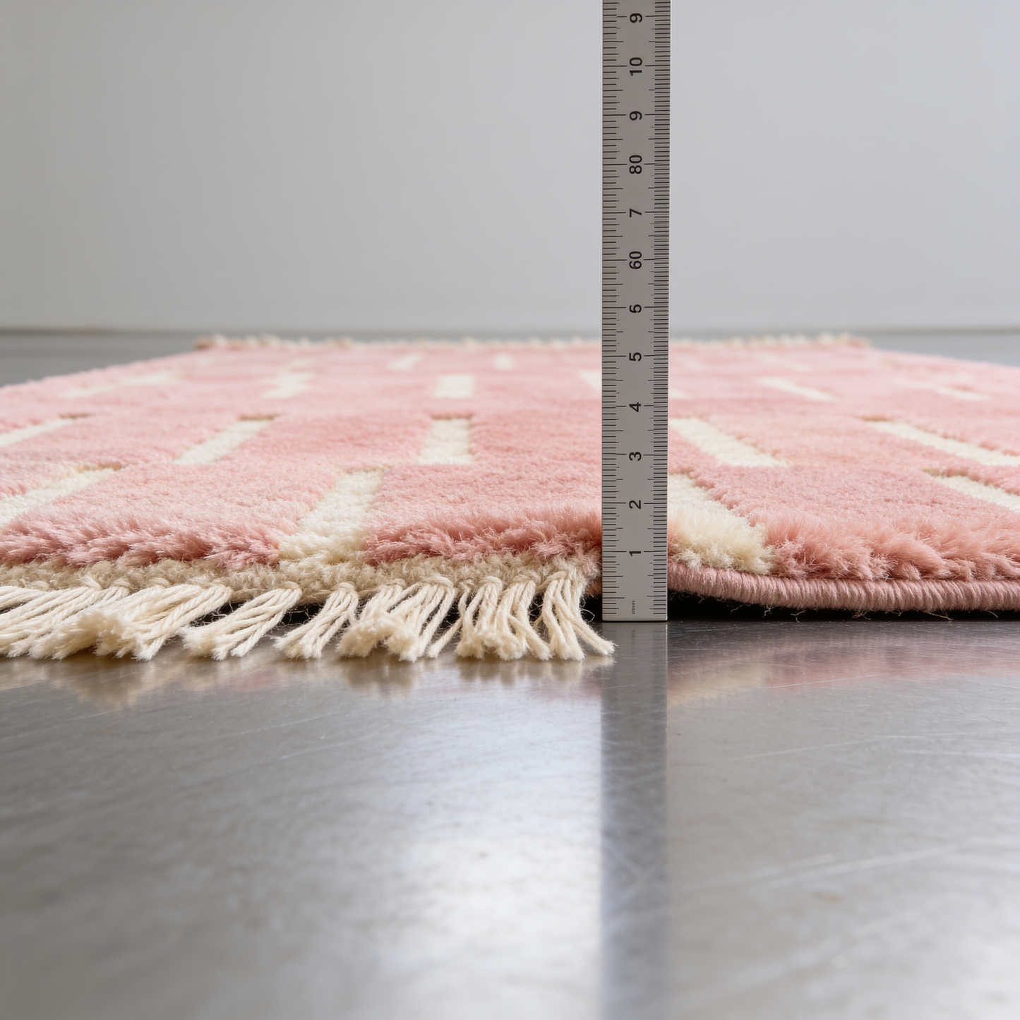 Tapis Berbère Rose Tissé à la Main
