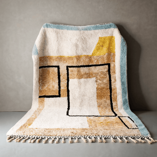 Tapis Berbère Beni Ouarain Géométrique Moderne