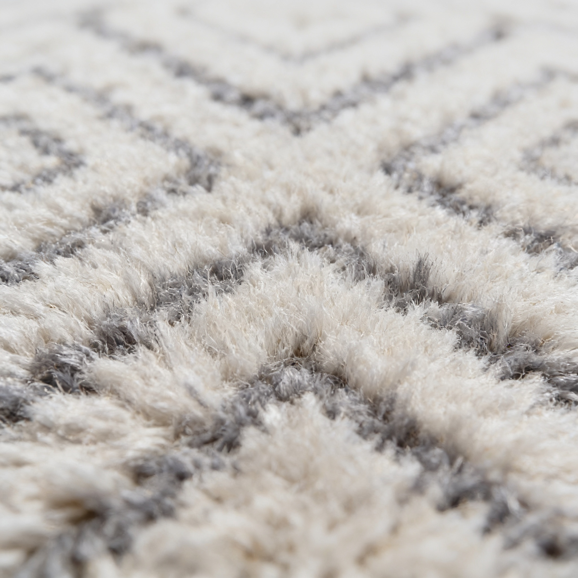 Tapis Berbère Beni Ouarain - détail macro de la laine et du tissage
