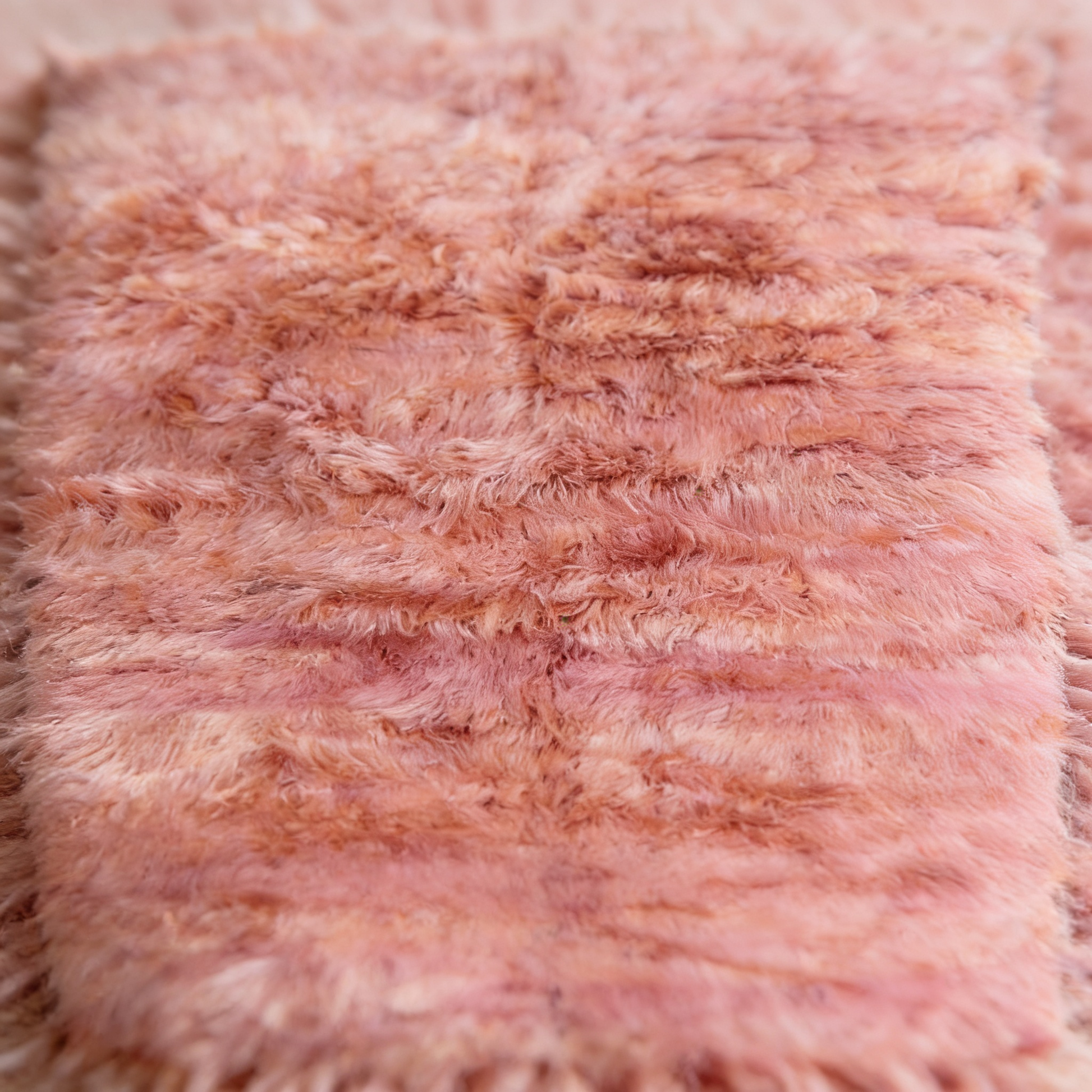 Tapis Berbère Boujad - détail macro de la laine et du tissage