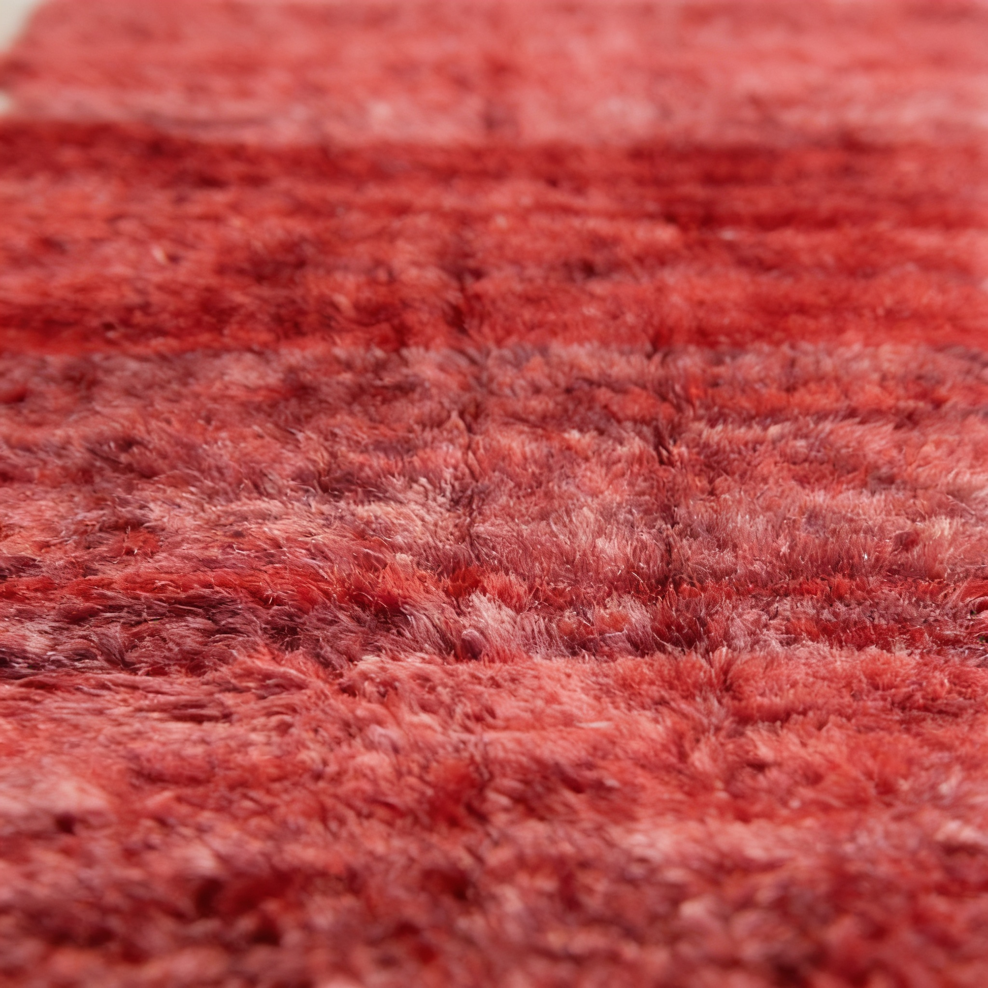 Tapis Berbère Boujad - détail macro de la laine et du tissage