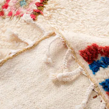 Tapis Azilal Coloré Losanges Multicolores - ambiance décoration intérieure marocaine artisanale