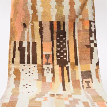 Tapis Beni Ourain Coloré Multicolore Mikwi - ambiance décoration intérieure marocaine artisanale