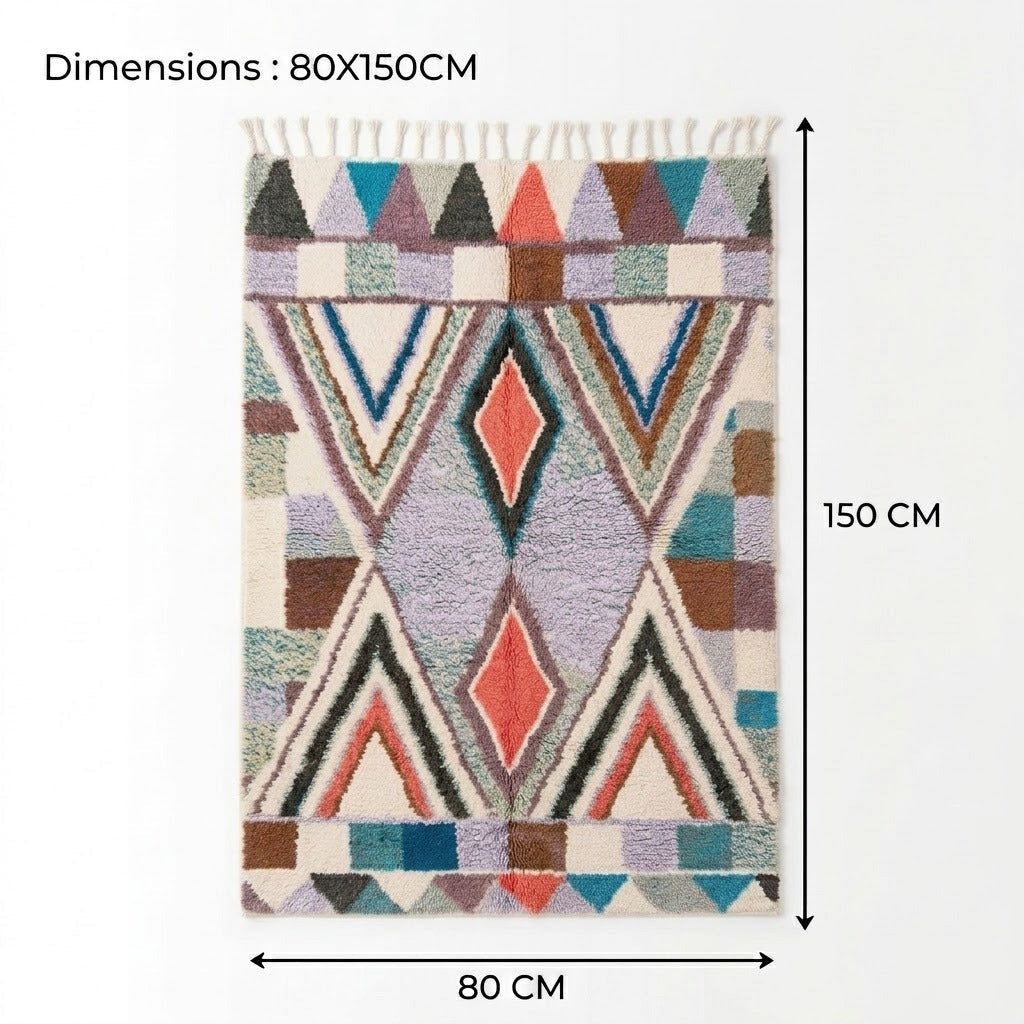  tapis-berbere-azilal-losanges-multicolore-dimensions-80x150-vue-face-berbere-tapis