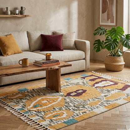 Tapis berbère Azilal | décoration salon intérieur | style tribal marocain | Berbère Tapis